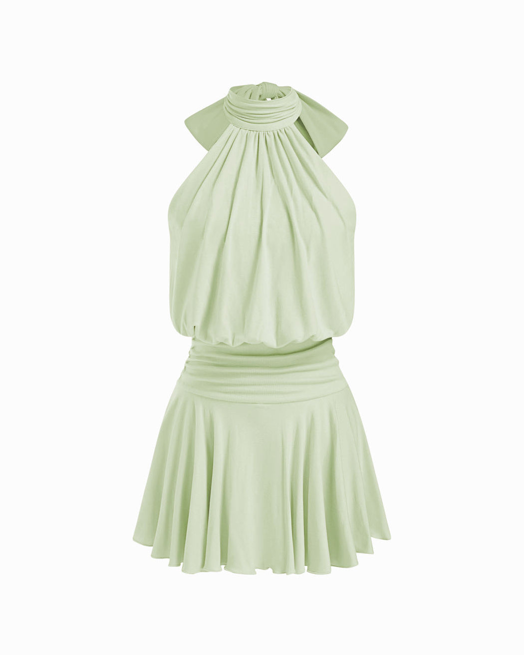 Collar Sleeveless A-Line Built-in Shorts Mini Dress - By Qivii