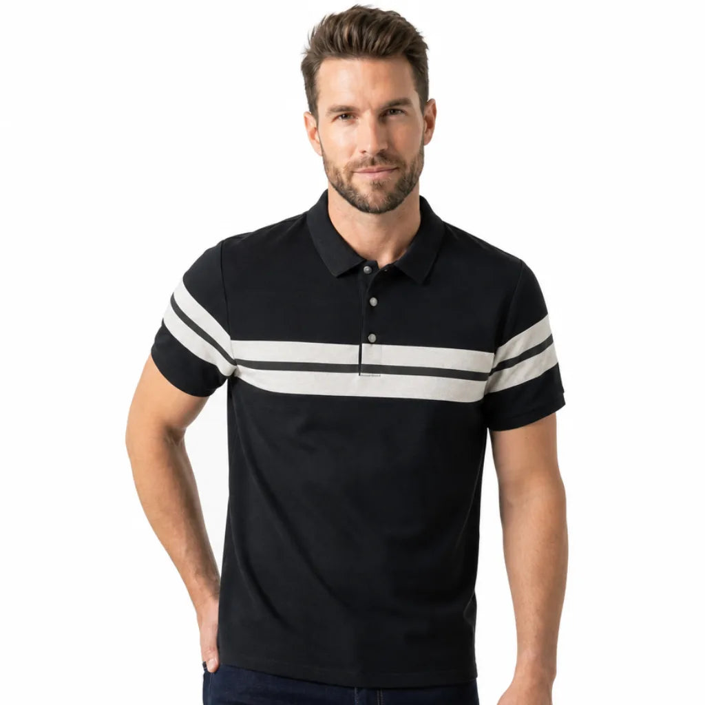 Damian Stripe Polo