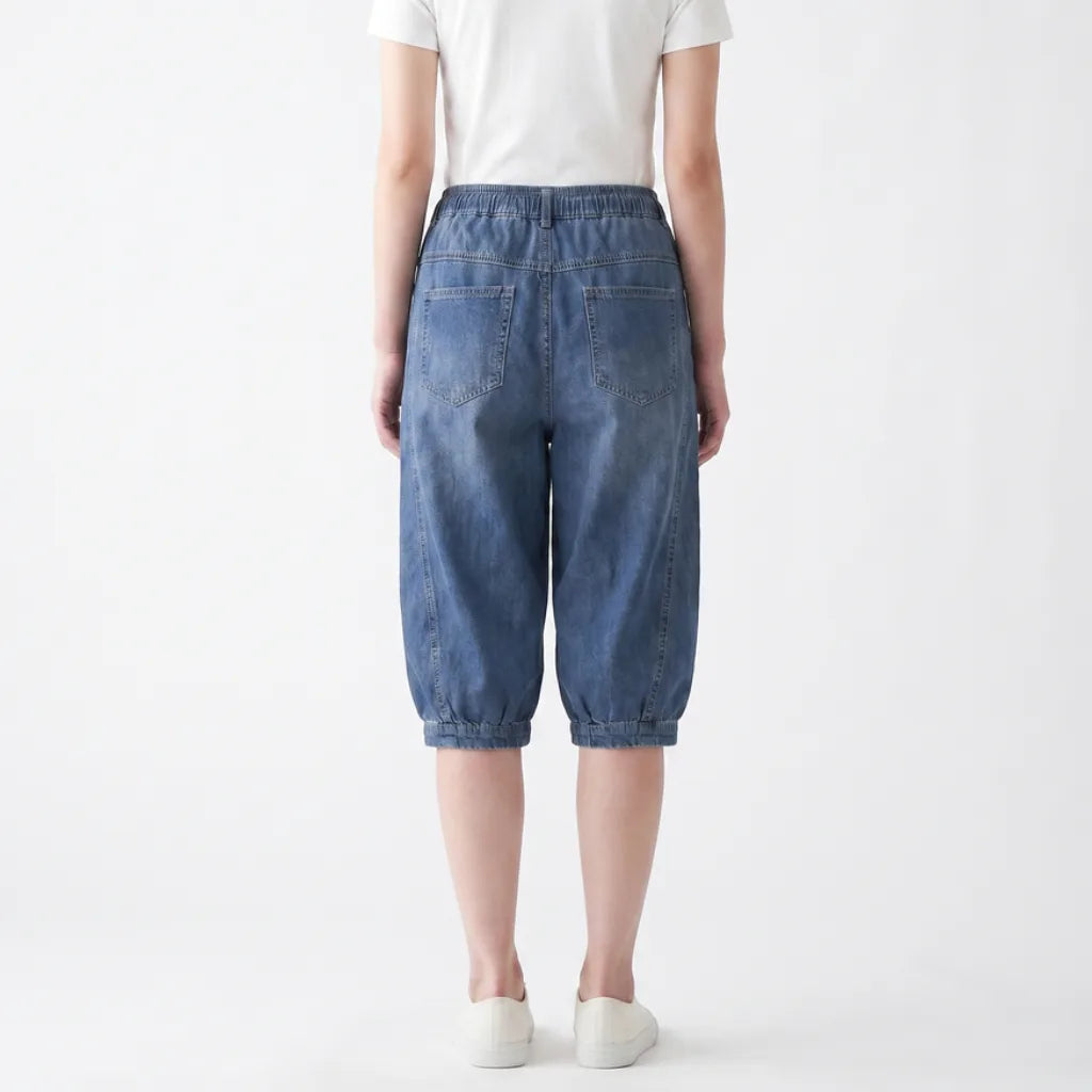 Dana Denim Harem Shorts
