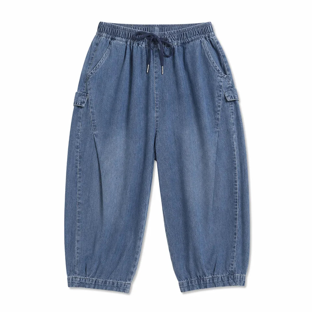 Dana Denim Harem Shorts