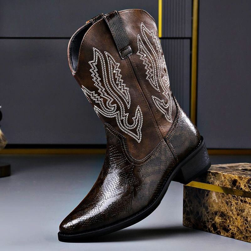 Edmund Prestige Leather Boots - By Qivii
