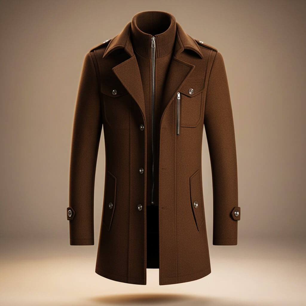 Marco Legacy Virgin Wool Coat - By Qivii