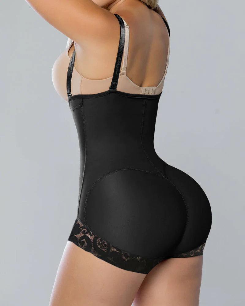 Shapshe® Tummy Control Faja Shaper Bodysuit Zipper Opern Bust