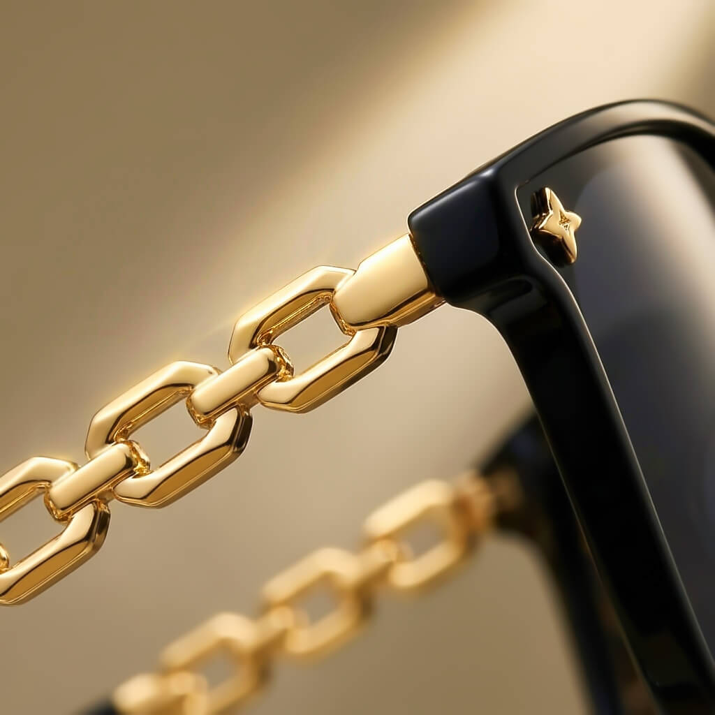 Chain Reaction Oversized Shades - By Qivii