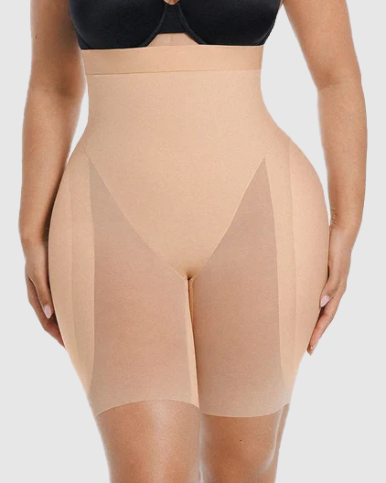 High Waist Tummy Control Hip Enhancer Padded Mesh Short