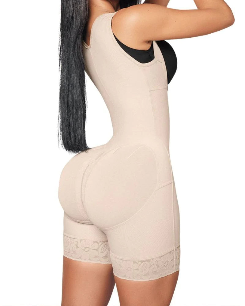 Shapshe® Open Bust Firm Compression Butt Lifter Tummy Control Faja Shapewear - By Qivii