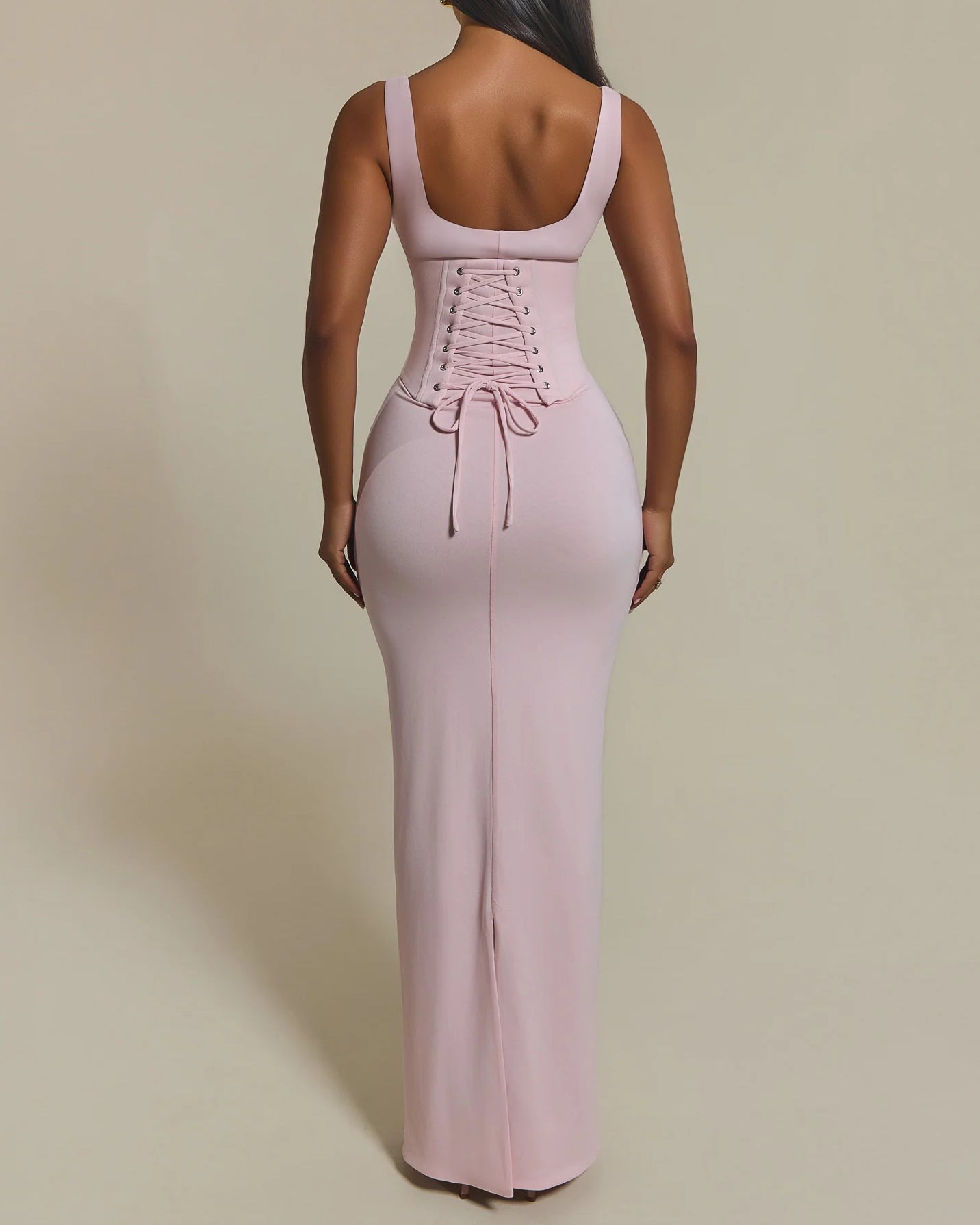 Hourglass Figure Body Shaper The Corset Maxi Dress Two-Piece Set - By Qivii