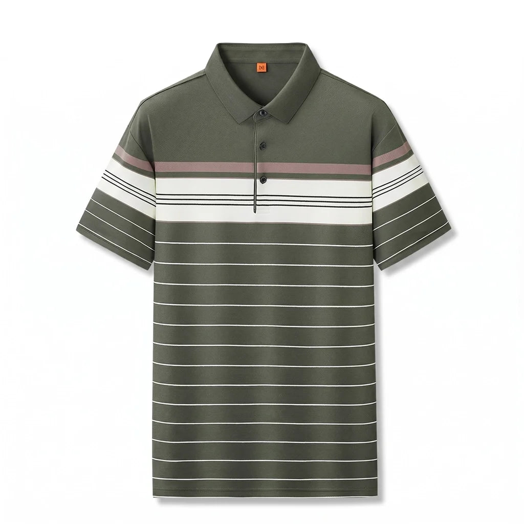 Dylan Striped Cotton Polo
