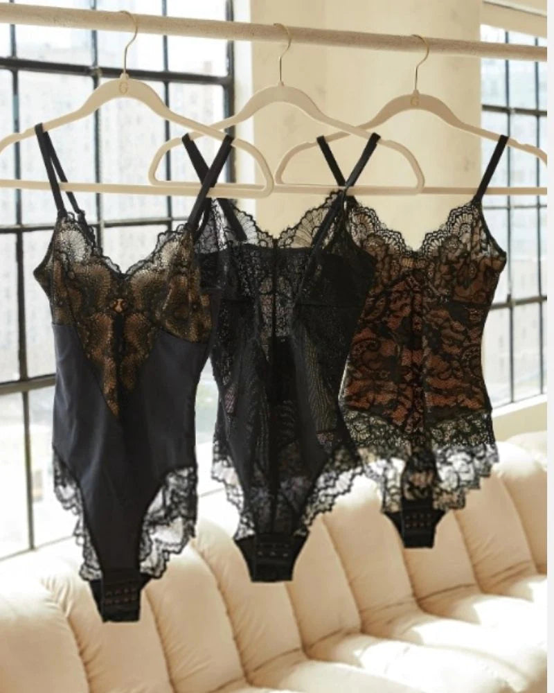 Sculpting One Piece Lace Shapewear Bodysuits - By Qivii