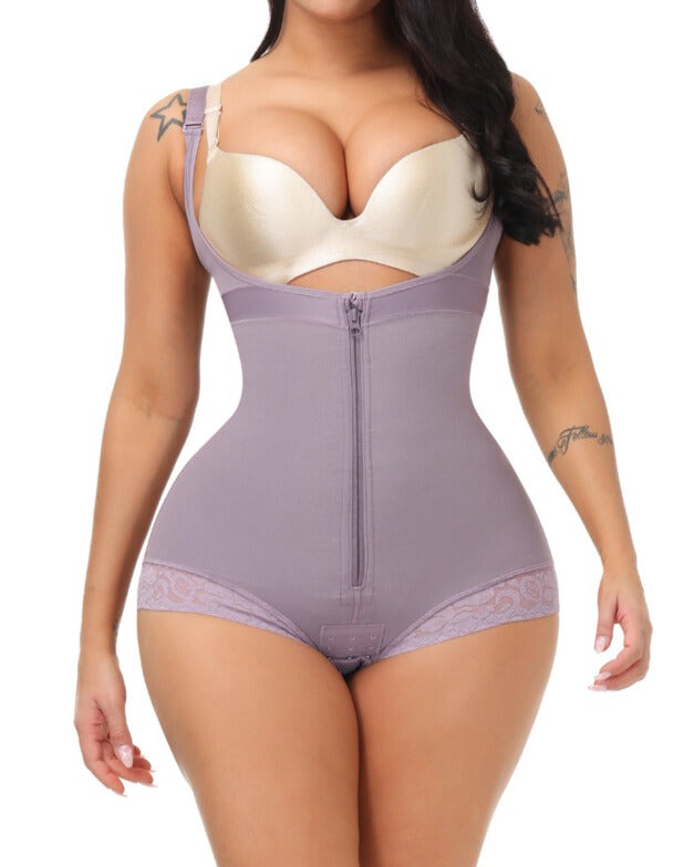 Shapshe® Firm Control Butt Lifter Tummy Control Lace Bodysuit Shapewear