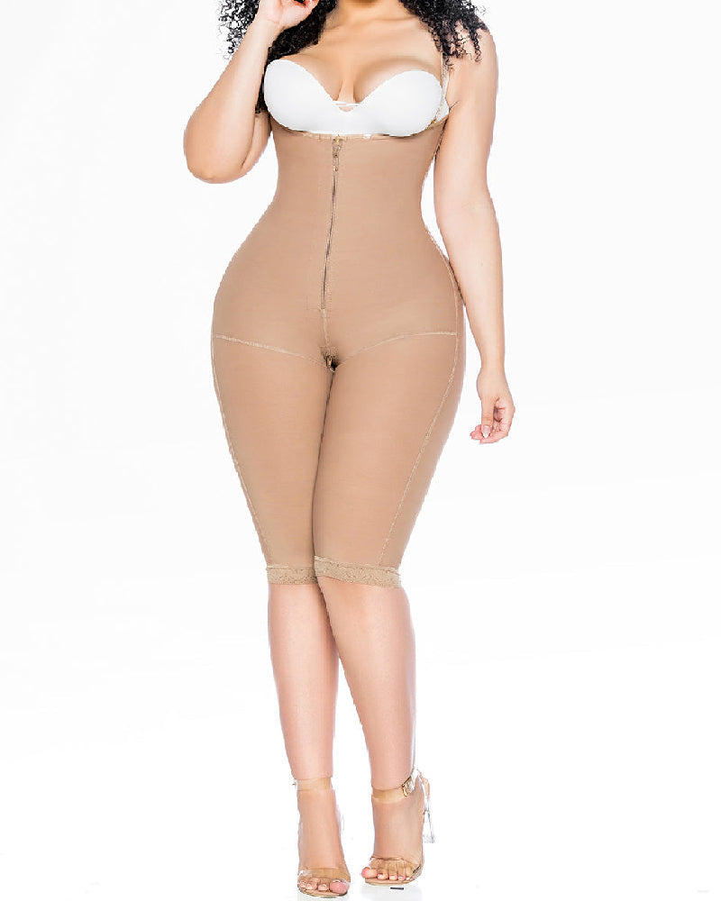 Shapshe® Seamless Invisible Zipper High Back Fajas Open Bust Thigh Slimmer Shapewear