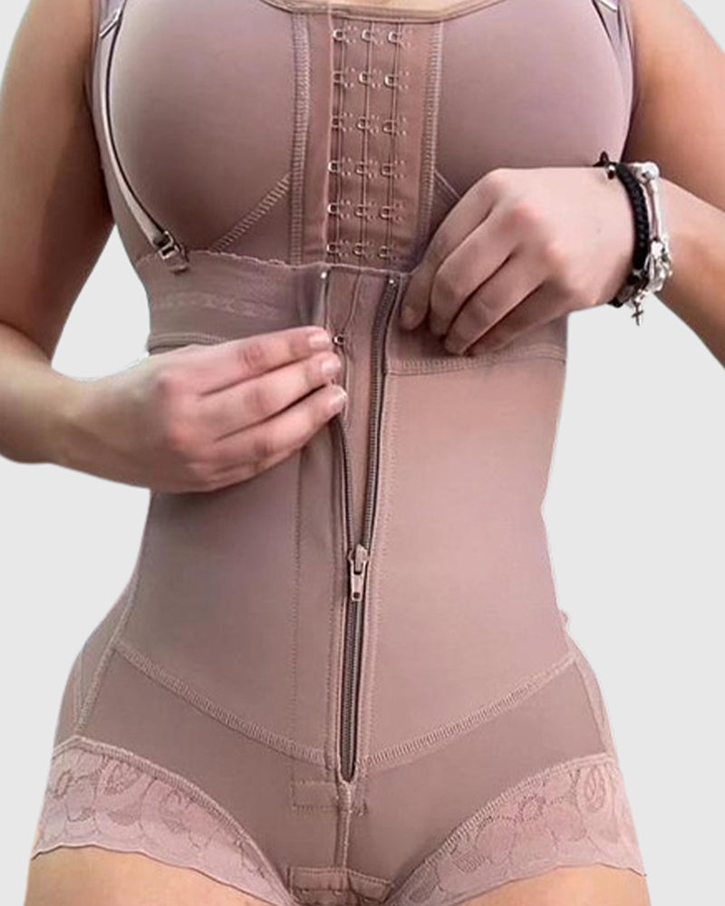 Shapshe® Women High Waisted Faja Shaping Shorts Zip Closure - By Qivii