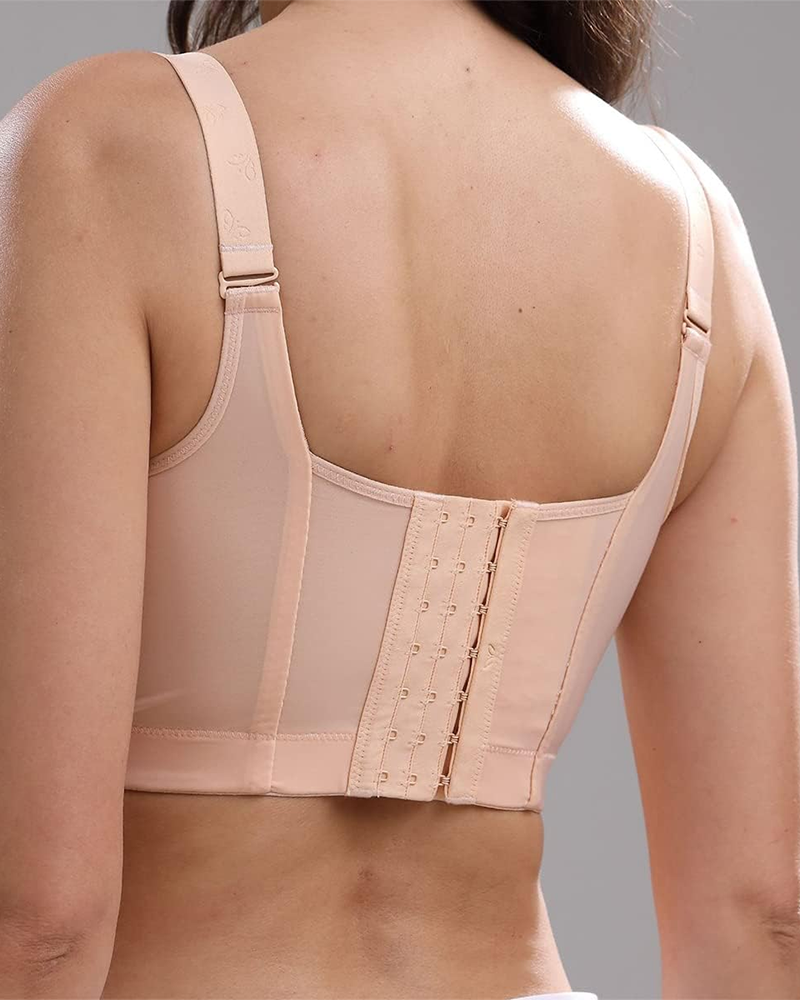 Deep Cup Push Up Bra With Full Back Coverage - By Qivii