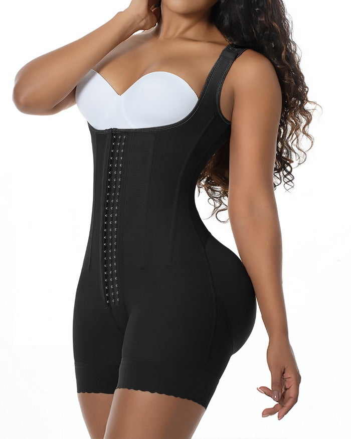 Shapshe® High Compression Open Bust Shapewear With Hook Shaper Slimming Bodysuit Tummy Control Fajas