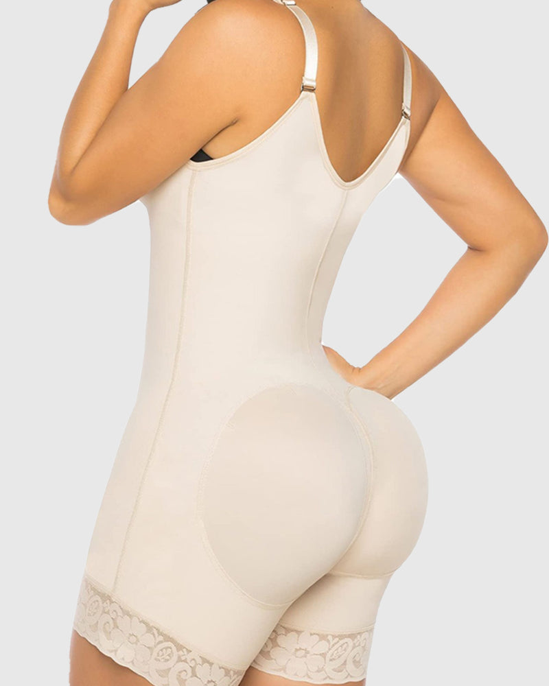 Shapshe® Slim Fajas Adjustable Straps Tummy Control Butt Lifter Shapewear - By Qivii