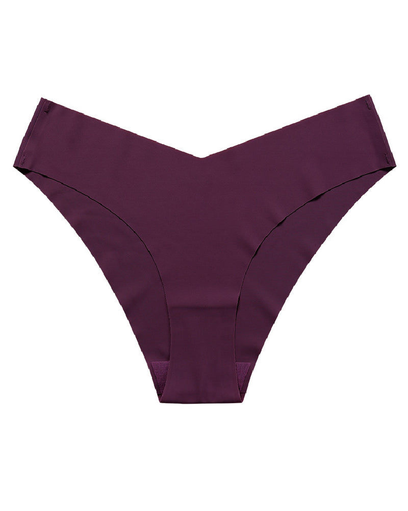 Sexy Ice Silk Low-Rise Panties Seamless Multicolor Briefs Lingerie - By Qivii