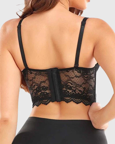 High Support Body Sculpting Lace Back Bra - By Qivii