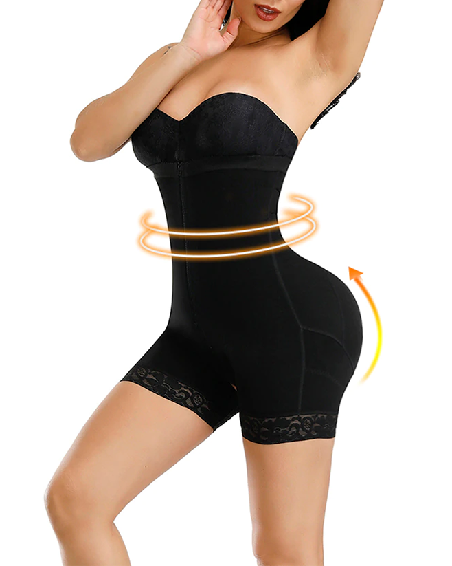 Shapshe® Corset Tummy Control Butt Lifter Panties Shapewear Bodysuits Open Bust Zipper
