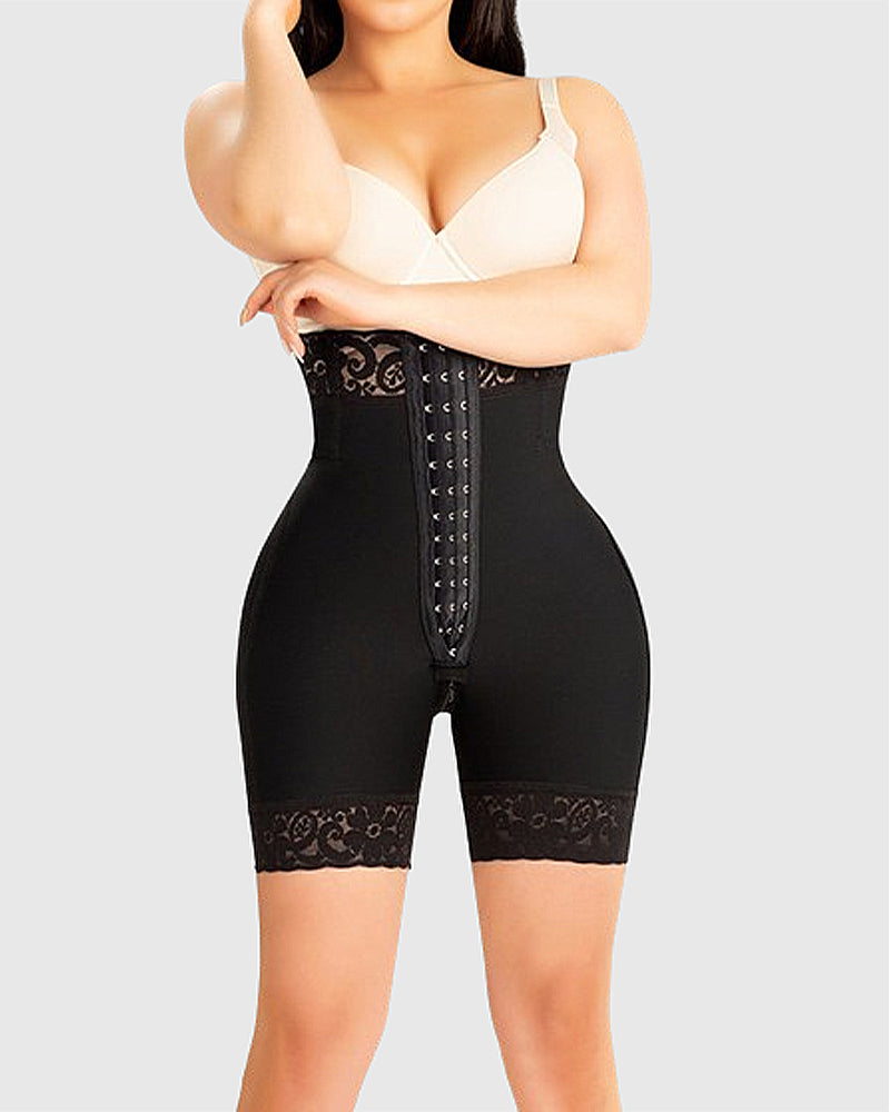 Shapshe® Women's High Waist Faja Butt Lifting Lace Body Shaping Shorts - By Qivii