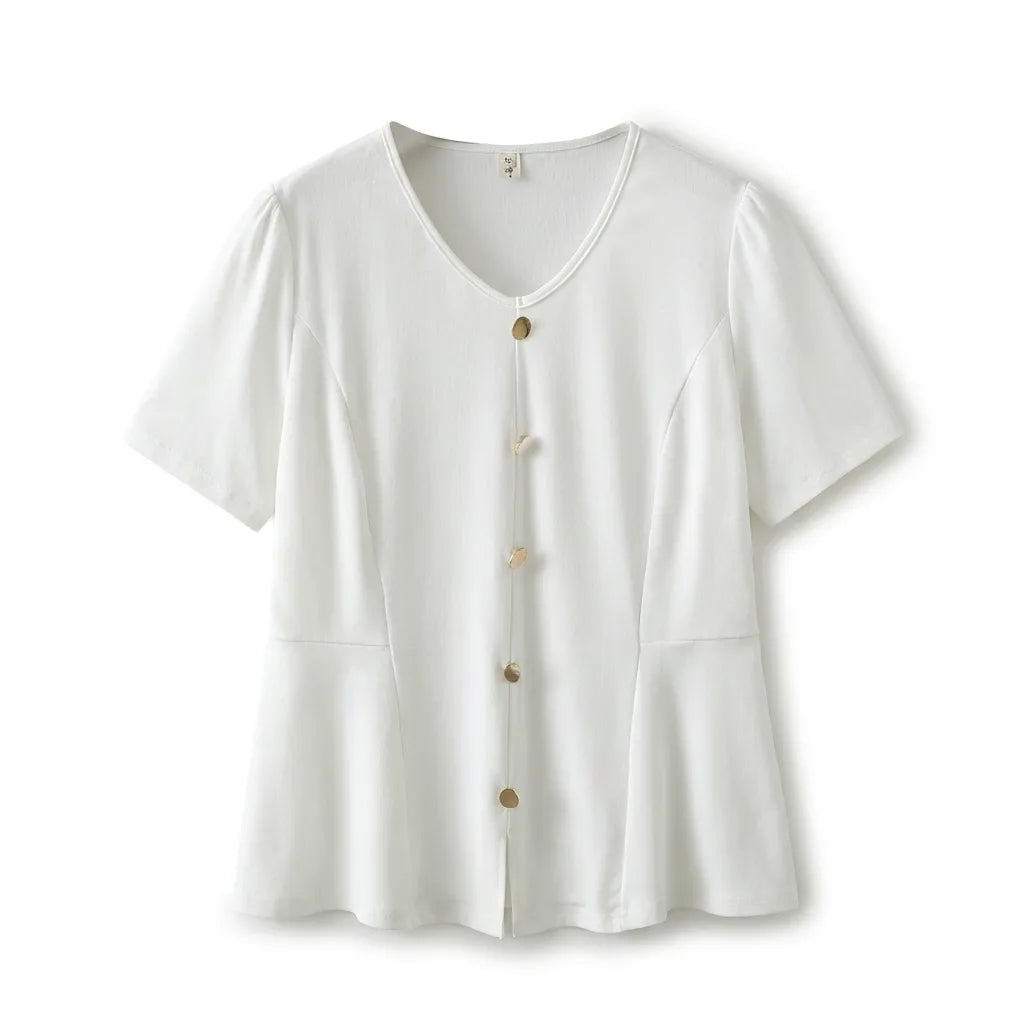 Eden V-Neck Design Blouse