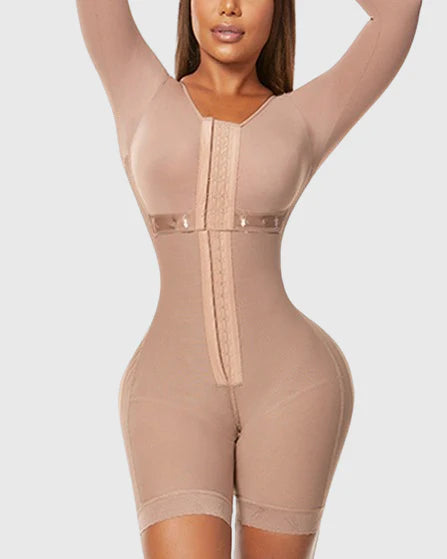 Shapshe® Full Body Shaper Shapewear Faja Colombianas Full Bust Long Sleeves Strong Compression