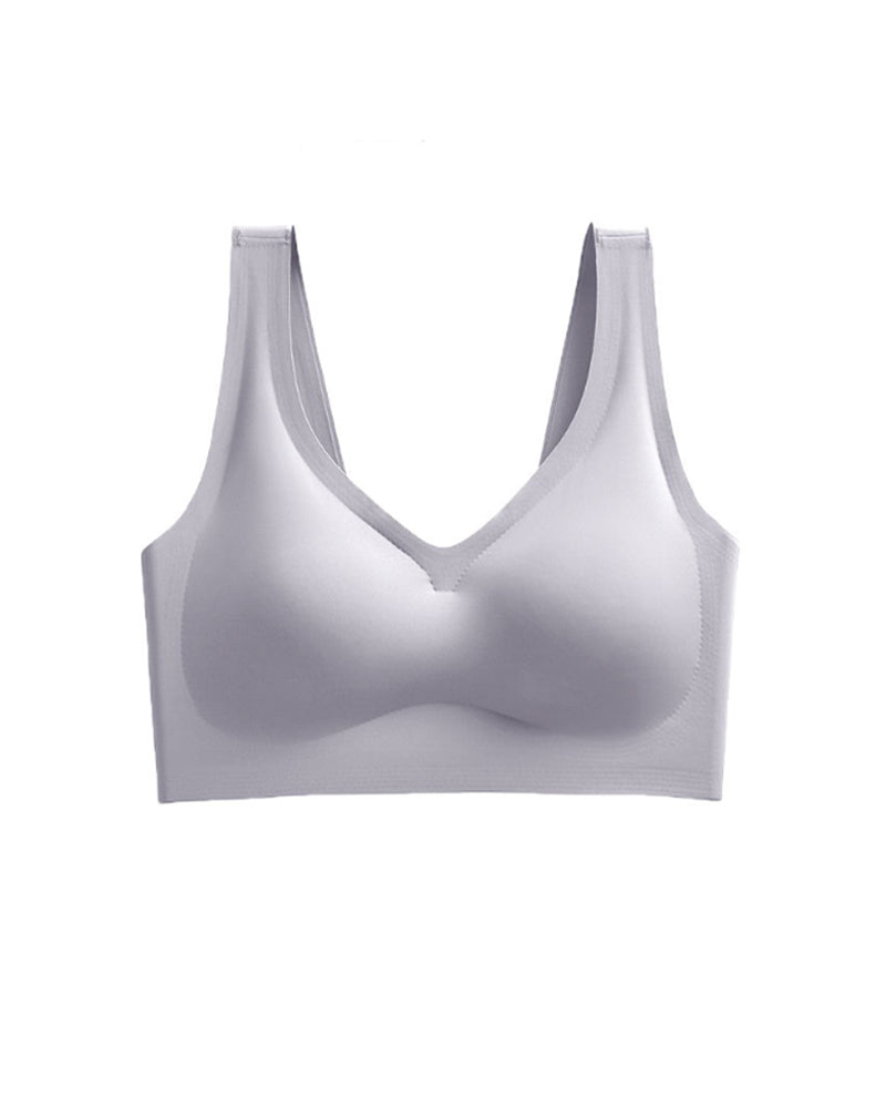 Seamless Full up back Buckle Sports Yoga Bra Underwear - By Qivii