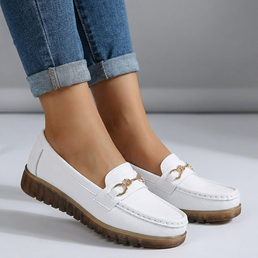 Elara Orthopedic Buckle Loafers