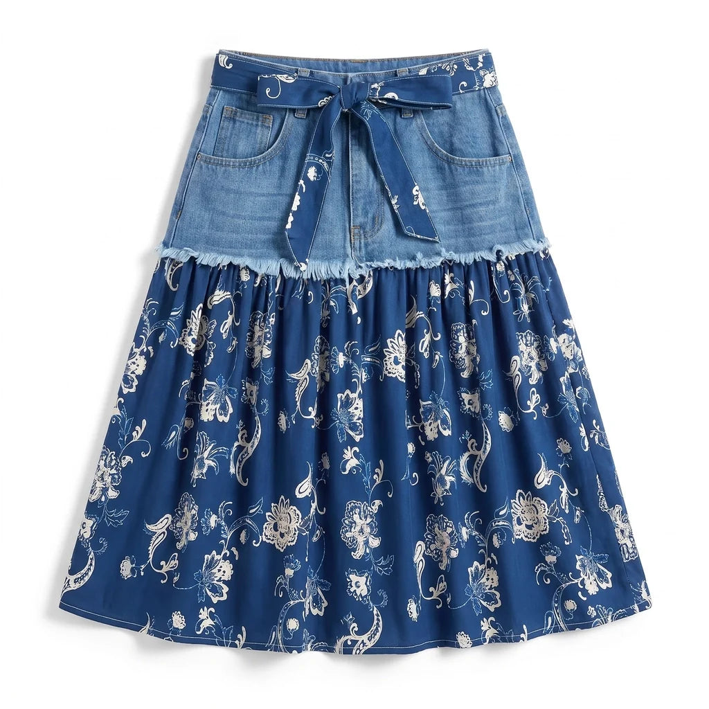 Elena Denim Skirt