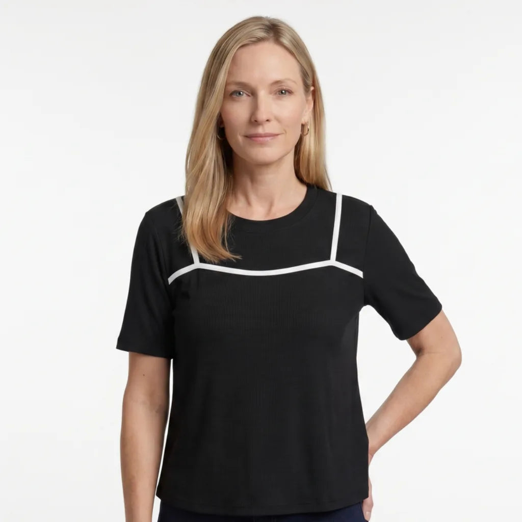 Elyse Ribbed Layered T-Shirt