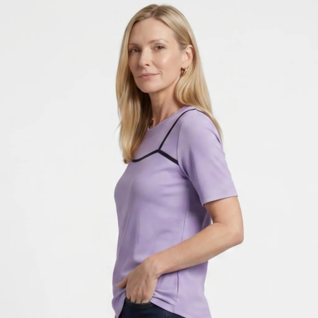 Elyse Ribbed Layered T-Shirt