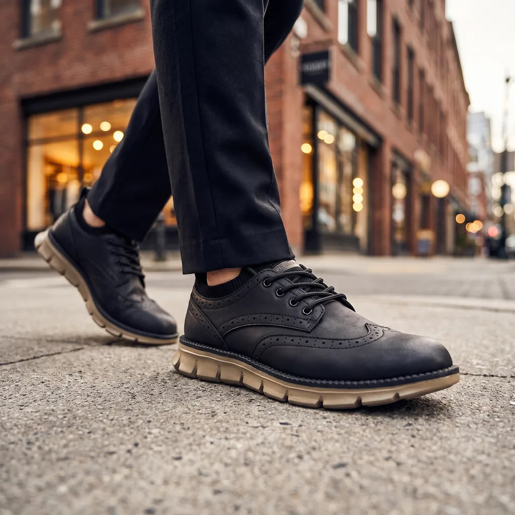 Men's casual sneakers by Hudson Ridge, Emile style, featuring a multi-color design and comfortable loafers for everyday wear.