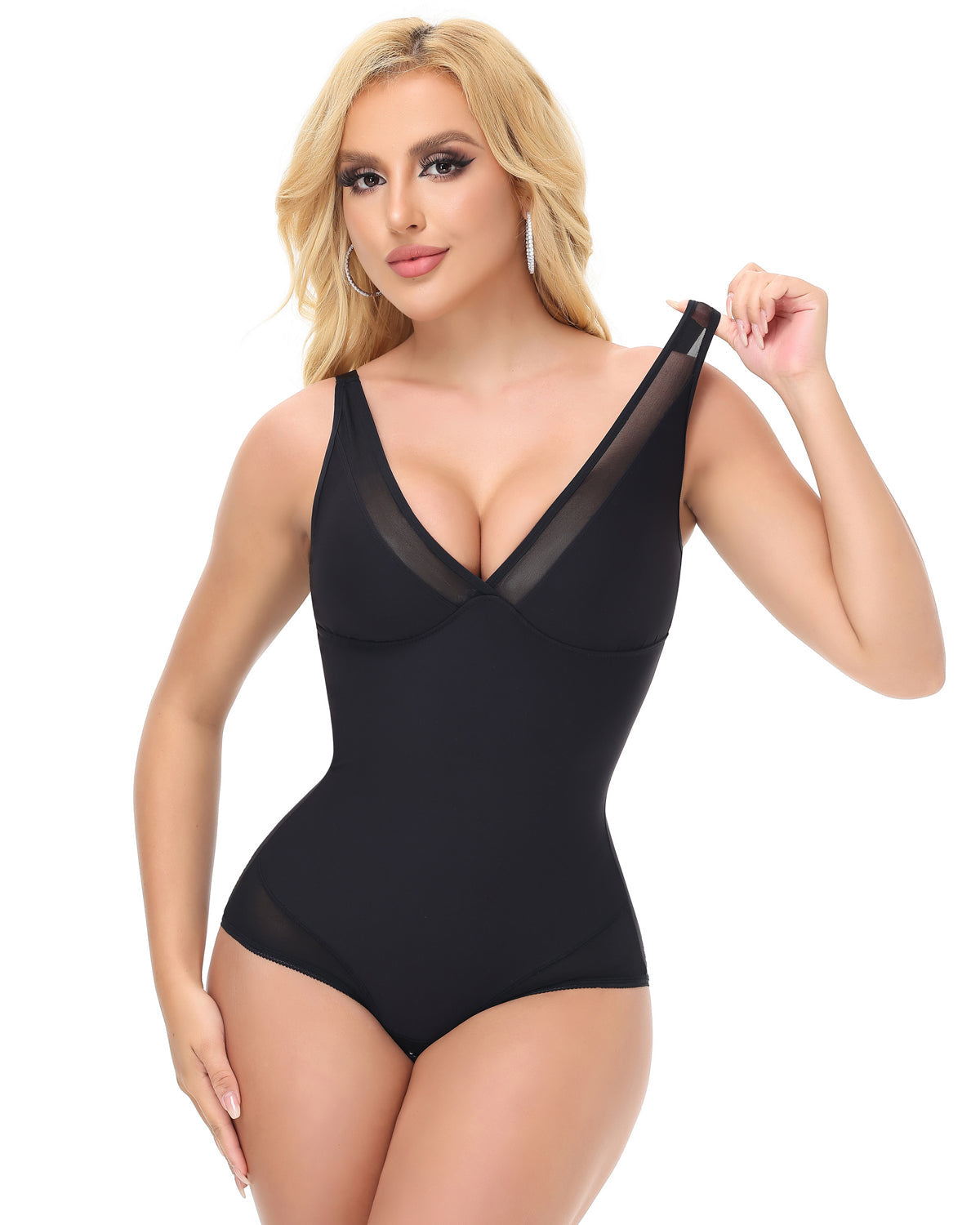 Shapshe® Sexy Deep V High Elastic Mesh Butt Lift Bodysuit (Pre-Sale)