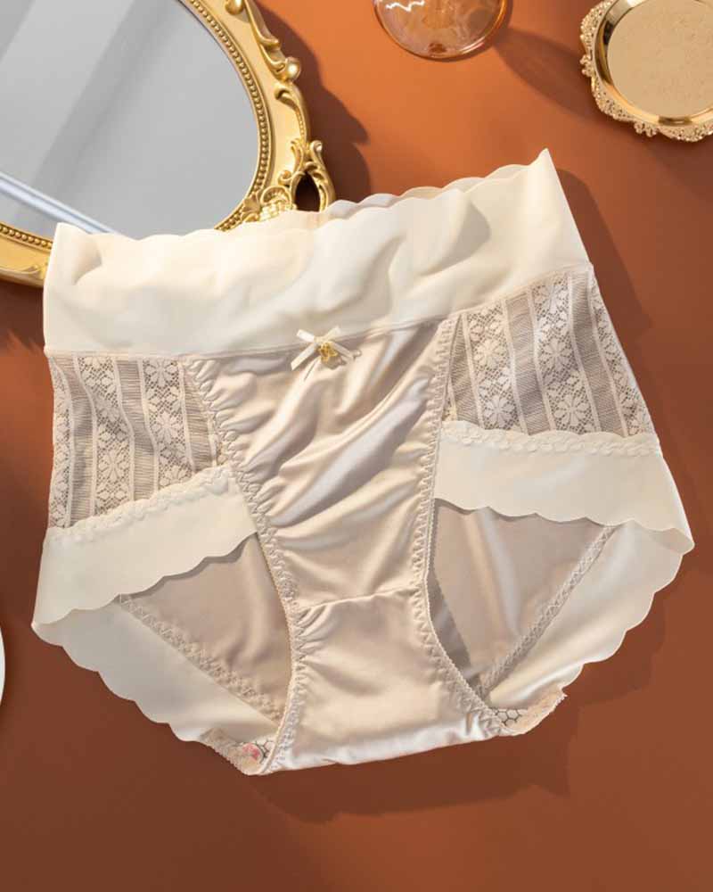 Ice Silk Light Luxury Comfort Seamless High Waist Underwear - By Qivii