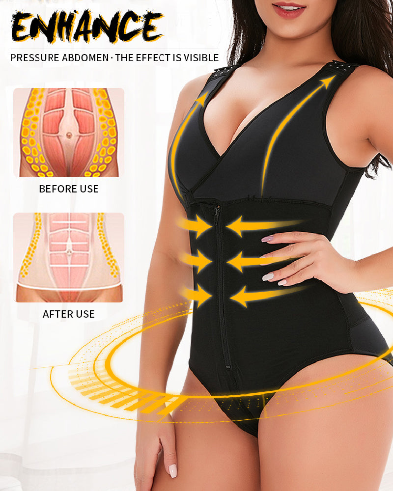 Women's Fajas Adjustable Breastfeeding High Compression Butt Lifter Shapewear - By Qivii