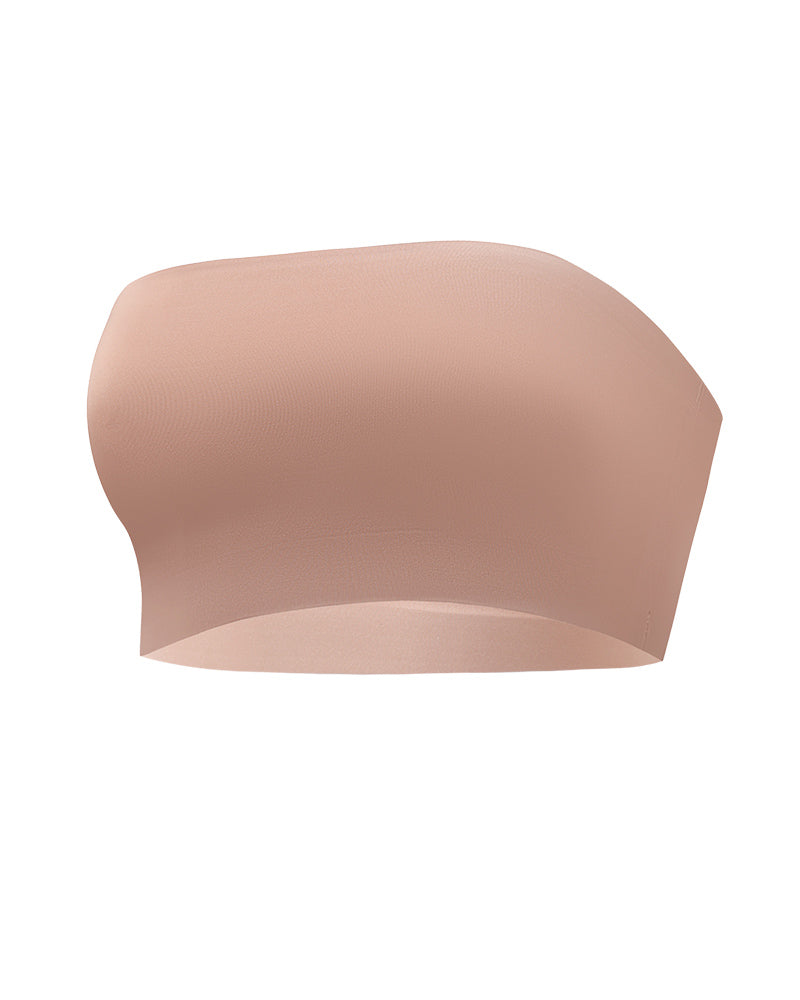 Wireless Strapless Bandeau Bra Seamless Stretch Non Padded Push Up Bralette - By Qivii