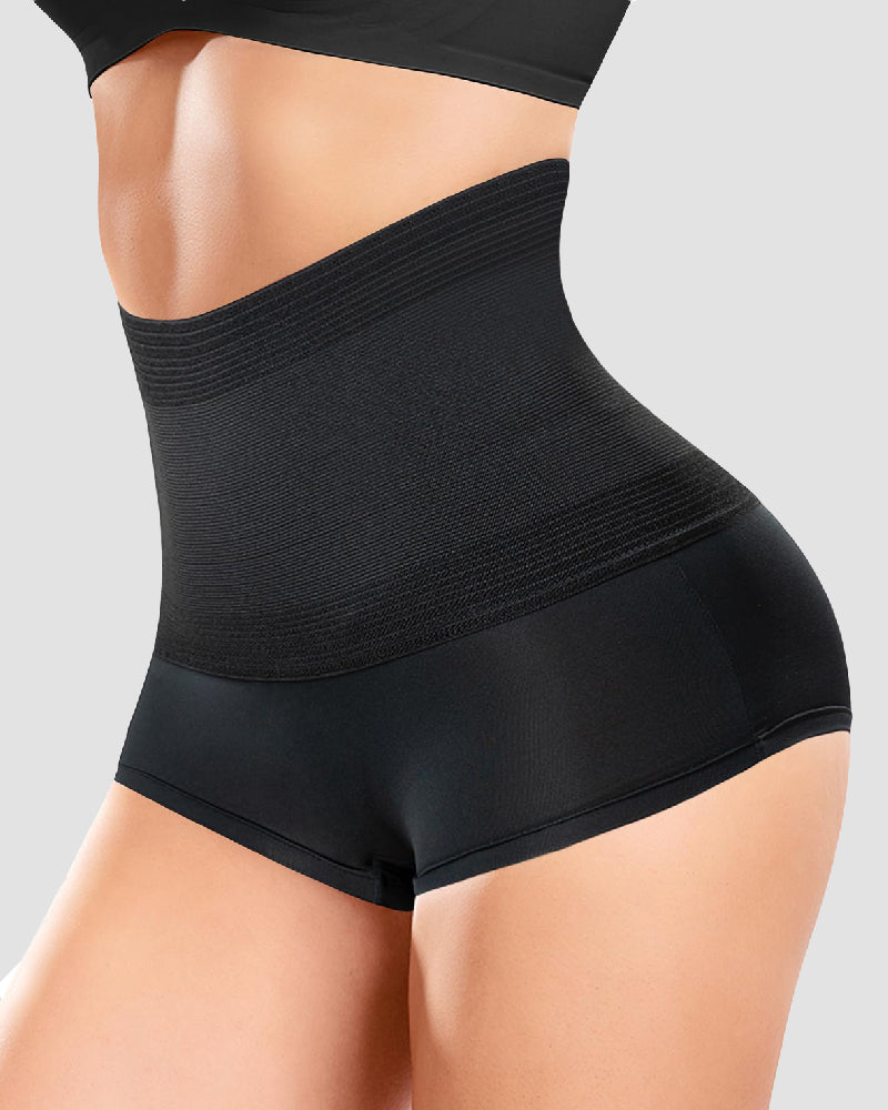 Women's Shapewear Panties Shorts Flat Tummy Invisible High Waist Shaping Underwear - By Qivii