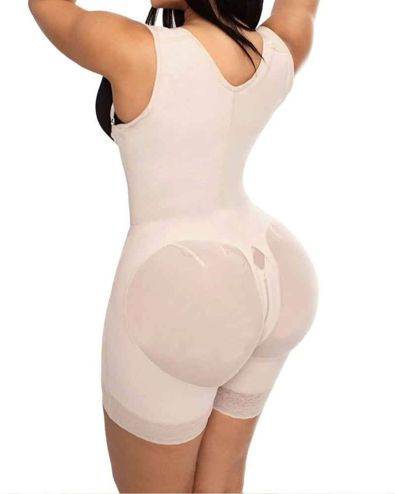 Shapshe® Open Bust Firm Compression Butt Lifter Tummy Control Faja Shapewear - By Qivii