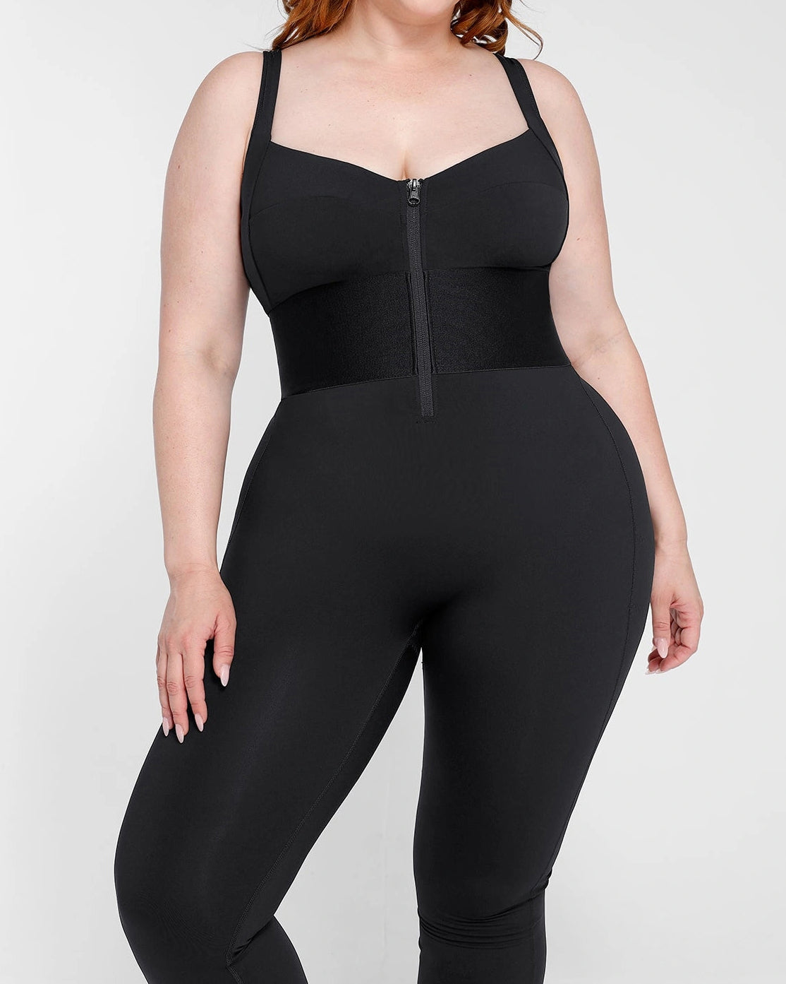 Shapshe® Women's Sleeveless Jumpsuit Tummy Control One Piece Waistband Bodycon Yoga Romper - By Qivii