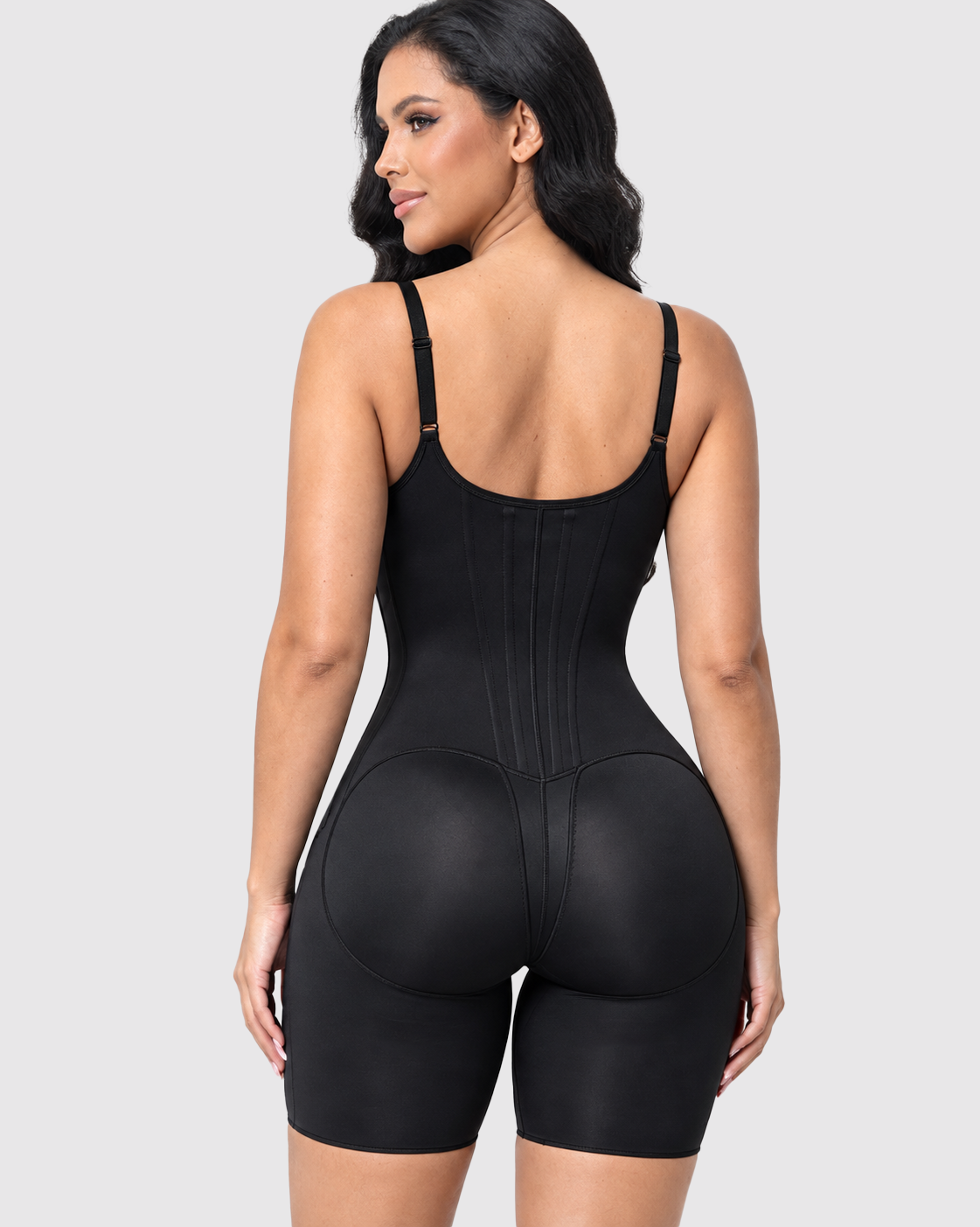 Front Hook Adjustable Strap Tummy Control Butt Lifting Boned Hourglass Shapewear