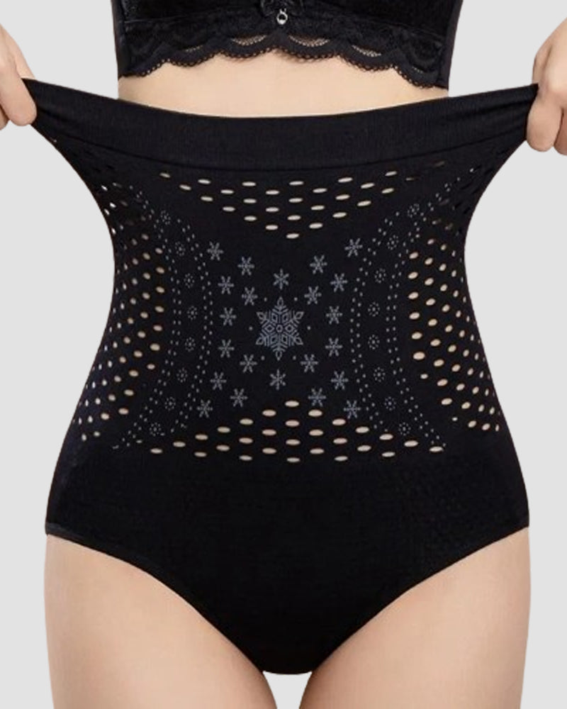 Women's Negative Ion Shaper Panty Breathable Hole Traceless Butt Lifter Underwear - By Qivii