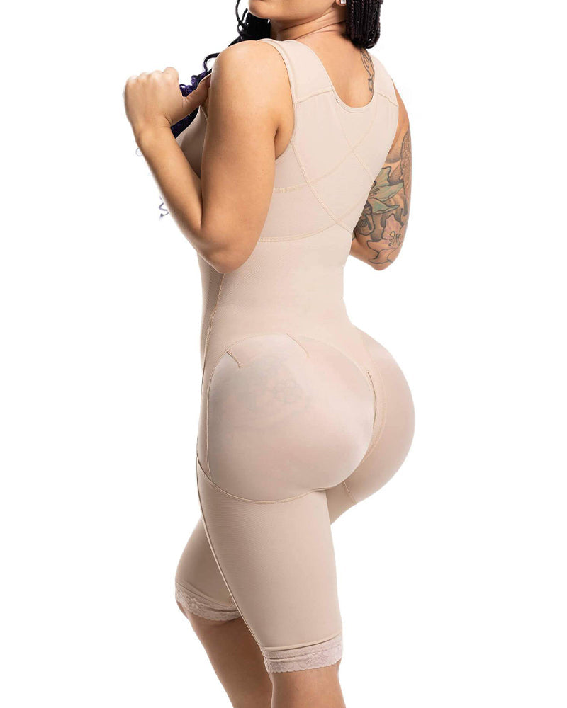 Shapshe® Women's Full Coverage BBL Post Surgery Tummy Control Body Shaper - By Qivii