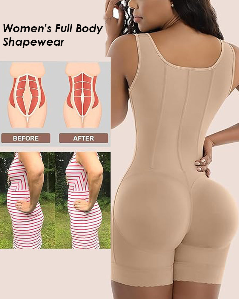 Shapshe® High Compression Open Bust Shapewear With Hook Shaper Slimming Bodysuit Tummy Control Fajas