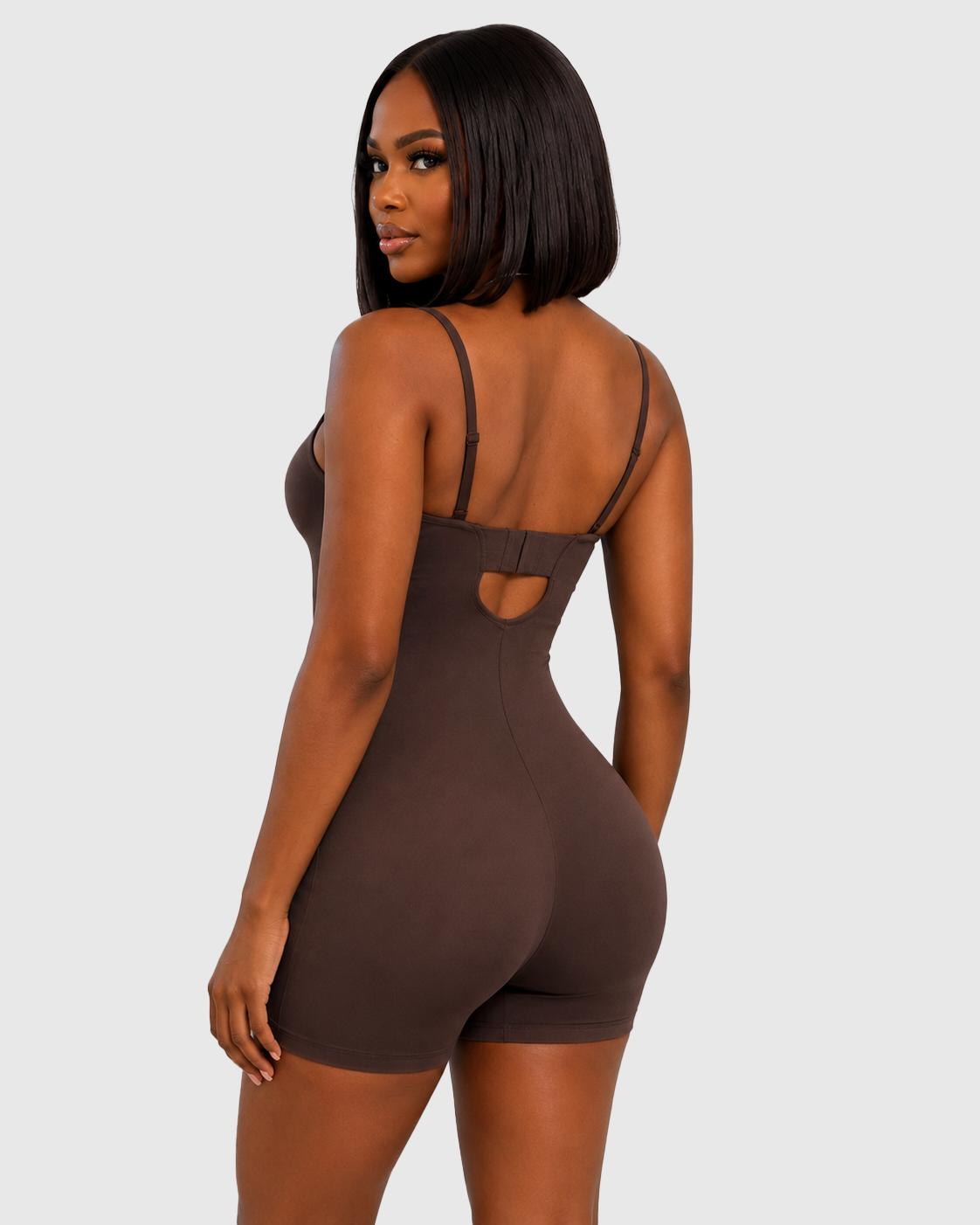 Convertible Strapless Halter Hourglass Sculpt Playsuit - By Qivii