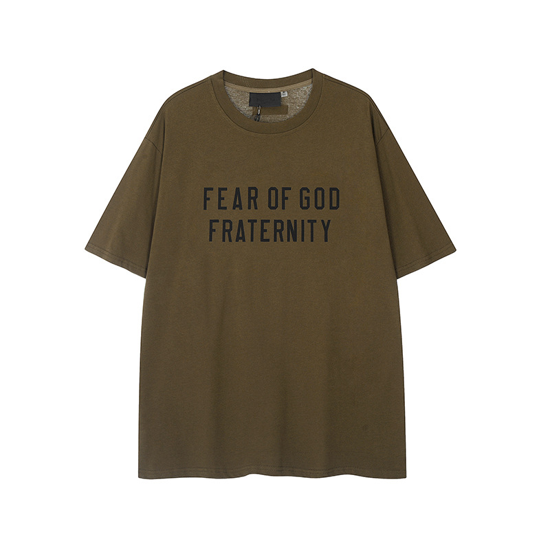 FW24 FRATERNITY T-Shirt / Shorts / Set - Army Green - By Qivii