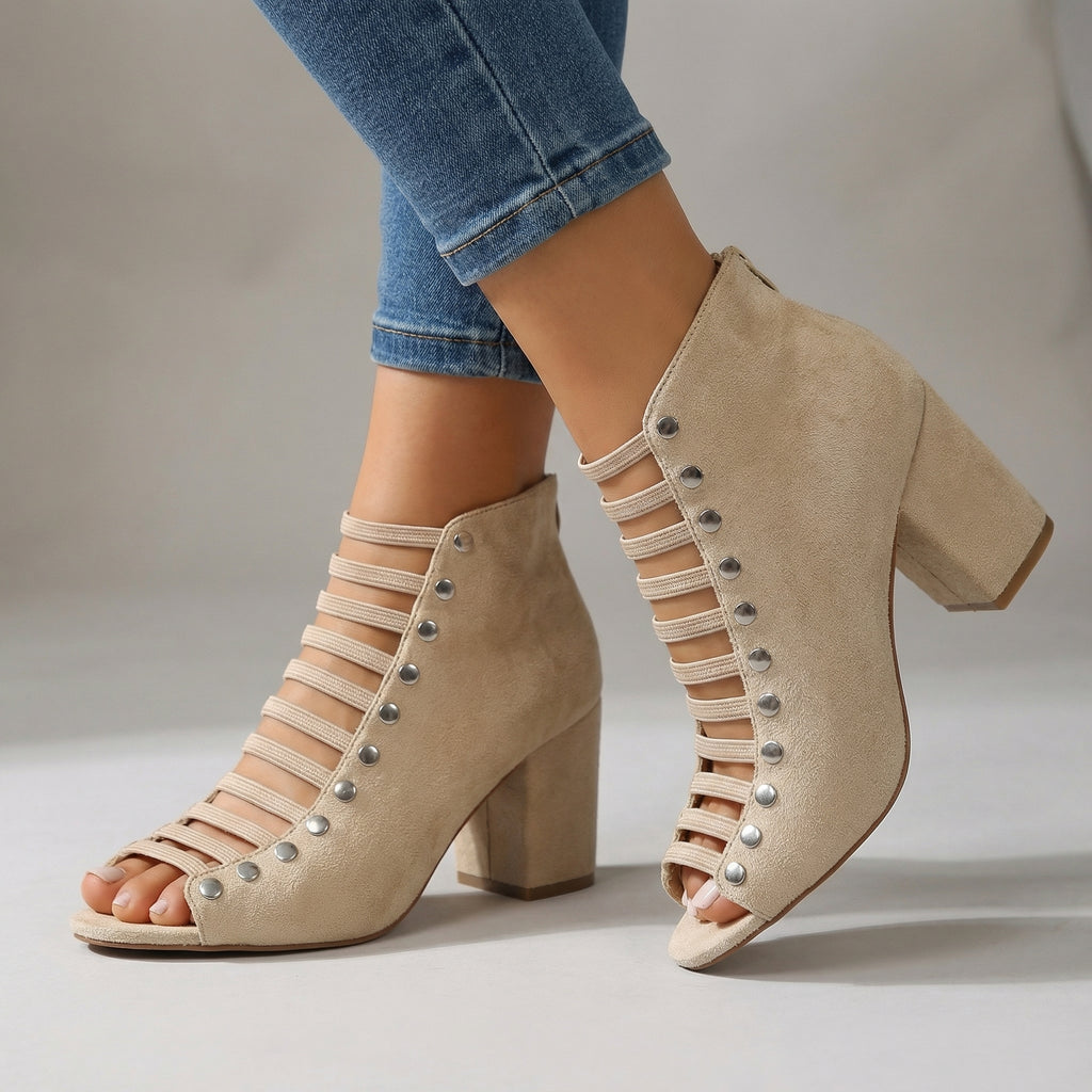 Felicity Open Toe Heels