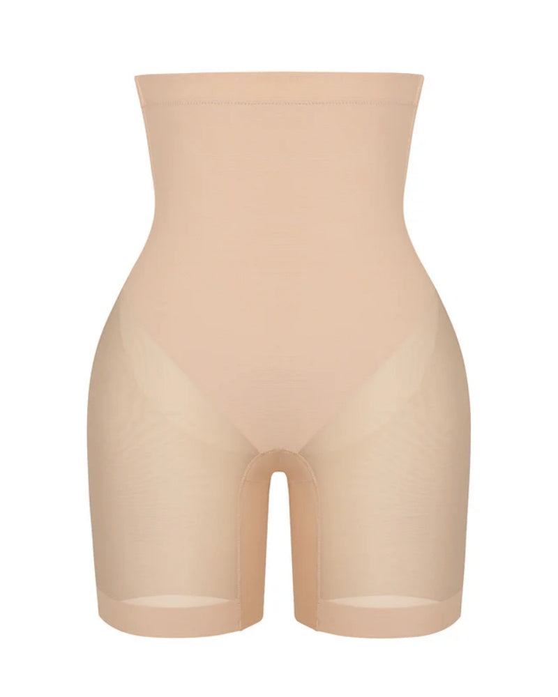 Women's Seamless Mesh High Waist Shapewear Shorts Thigh Slimmer Underwear