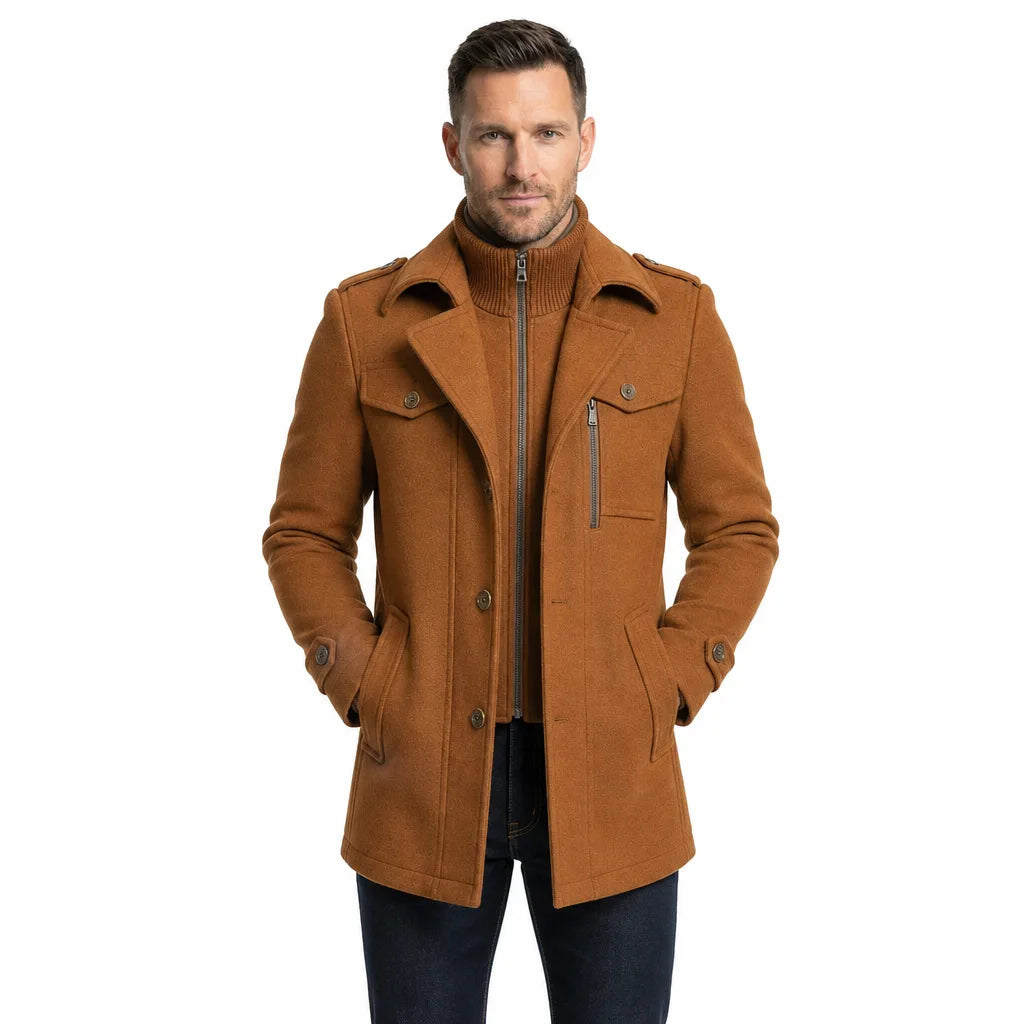 Fleming Double Collar Overcoat