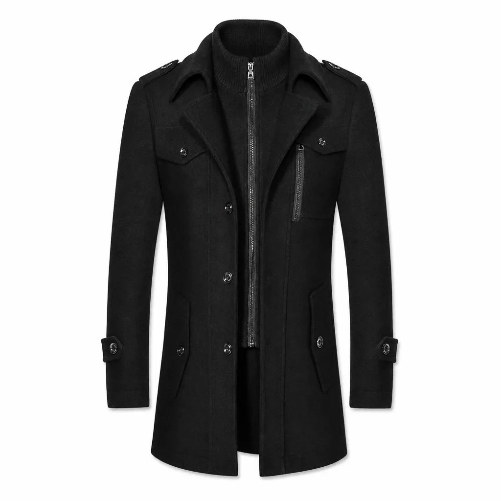 Fleming Double Collar Overcoat