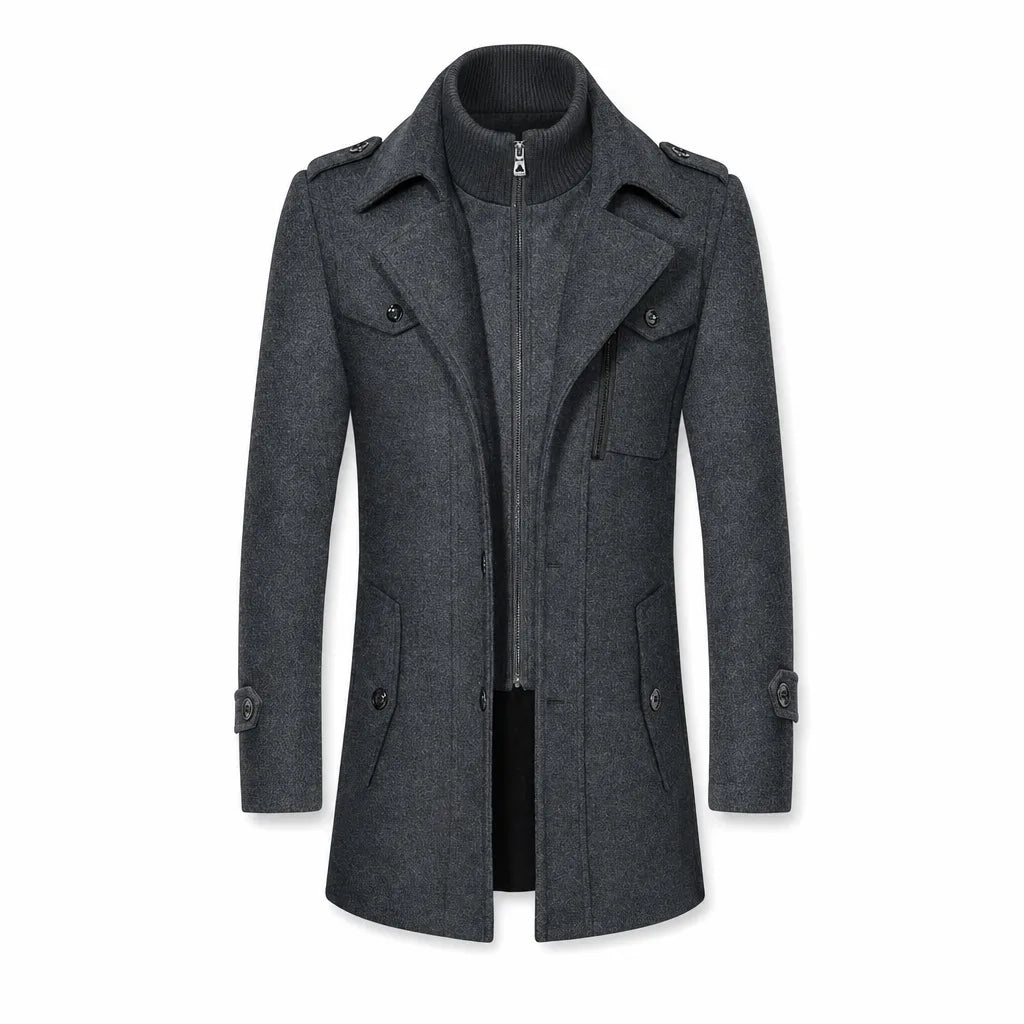Fleming Double Collar Overcoat