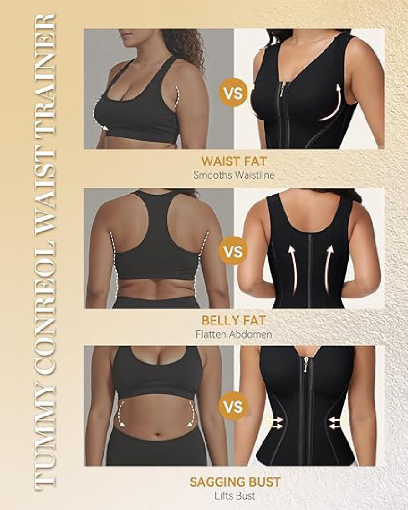 Shapshe® Women's Waist Trainer Tummy Control Hourglass Girdle With Bra
